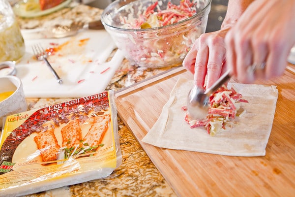Crafting Reuben Egg Rolls | Nina Lea Photography