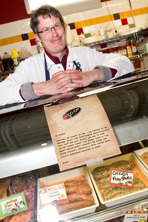 At the Butcher's Counter, Swarthmore Co-op