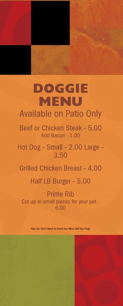 Dog Menu