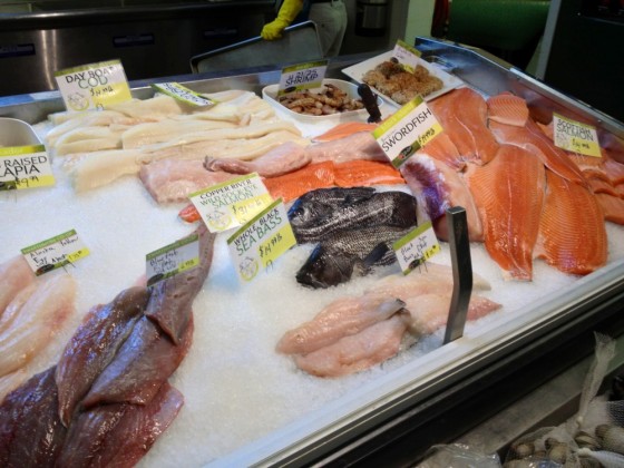Swarthmore Co-op Seafood Case