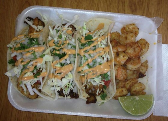 Fish & Shrimp Taco, Michoacana Grill 