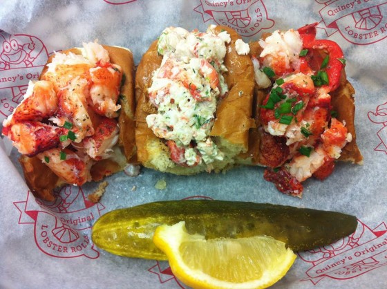 Quincy's Sampler Courtesy Of Quincys Lobster Roll