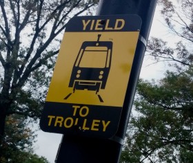 Trolley Sign