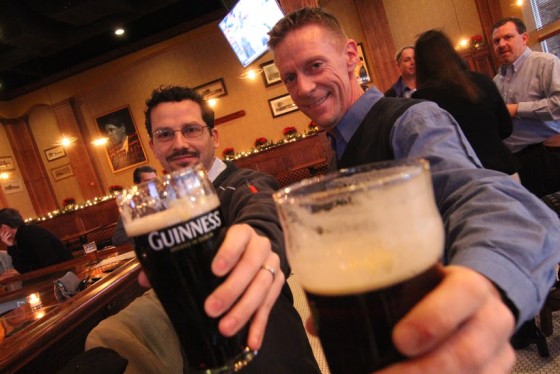 guys with Guinness