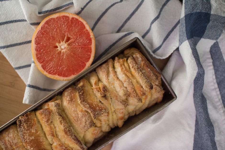 Grapefruit Pull-apart Bread