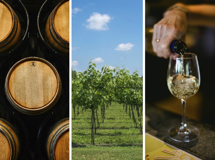 Bucks County Wine Trail collage