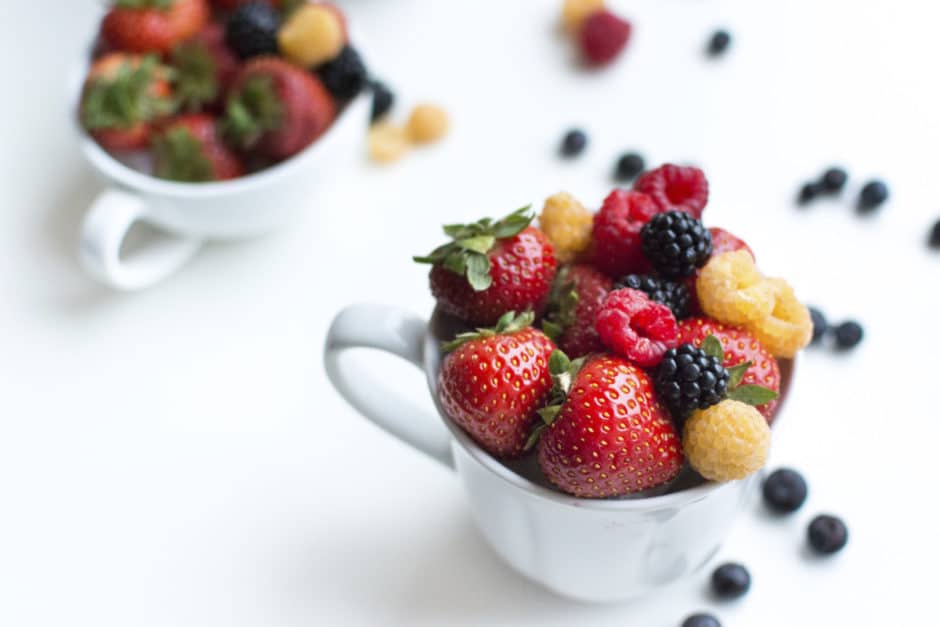 Strawberries, raspberries, blackberries, blueberries