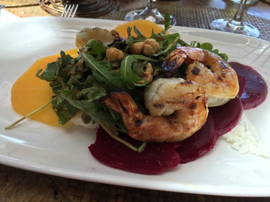 Pelican Grill Beet Salad with Shrimp