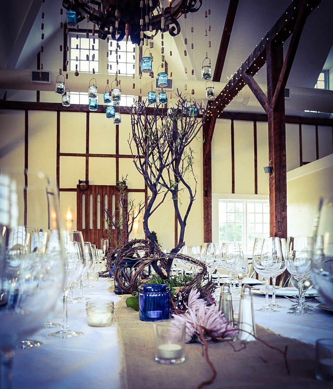 The Gables Wine Dinner Table Setting