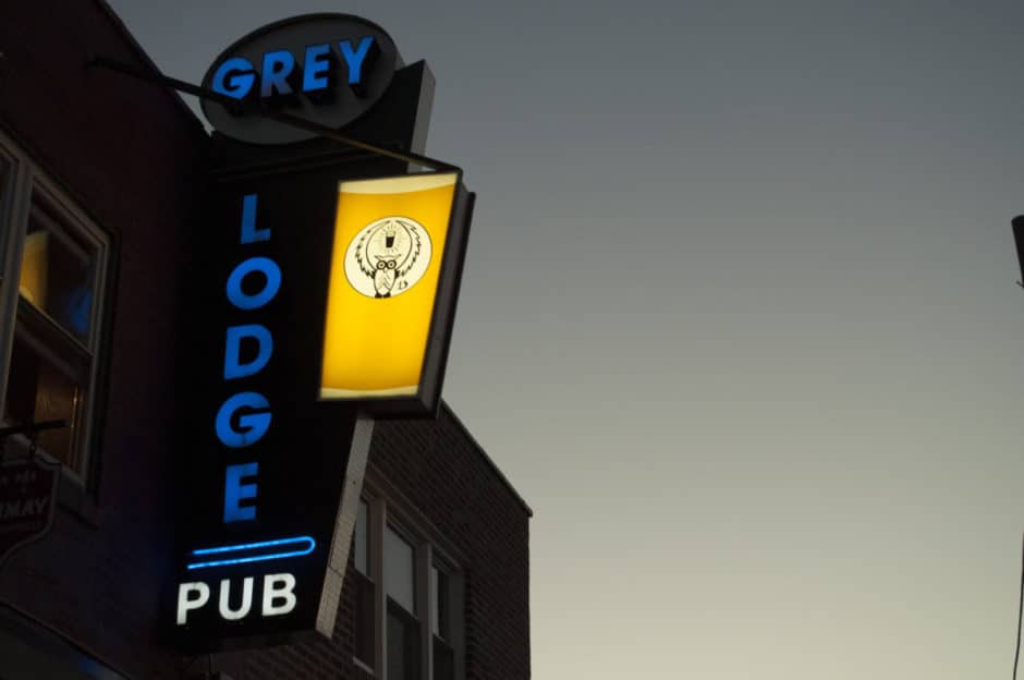 Grey Lodge Pub Sign
