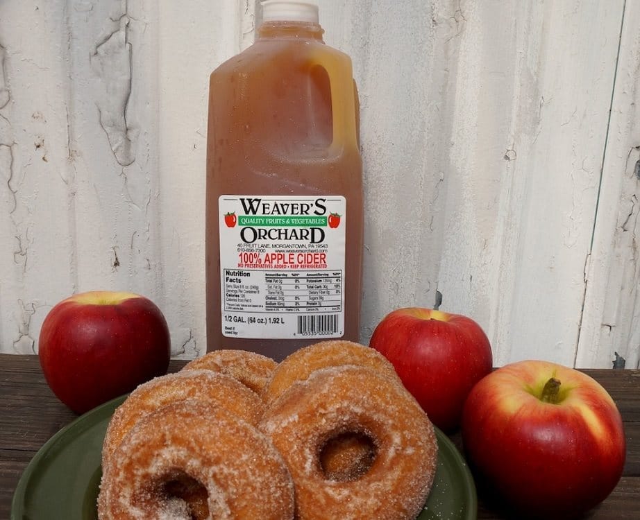 weaver's apple cider donuts