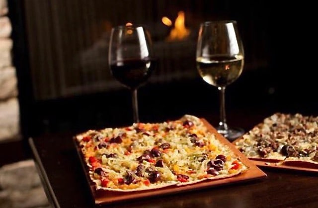 Harvest Flatbread, with Wine