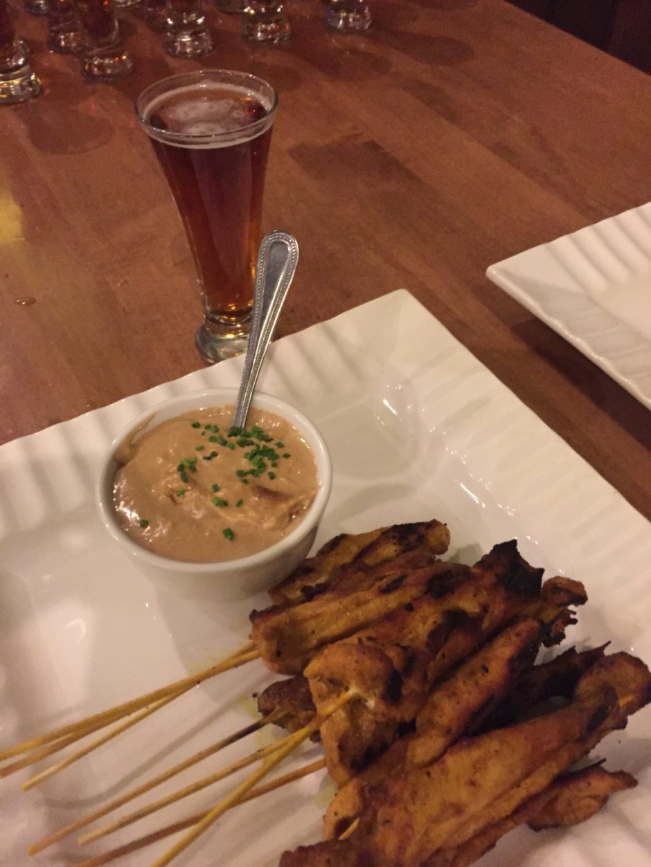 Victory Brewing Company Chicken Satay and HopDevil