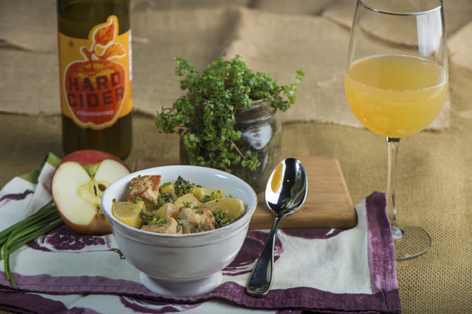 hard cider pork stew