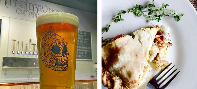 Kennett Brewing Company Nomadic Pies collage