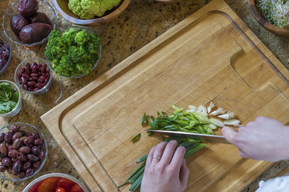 Wildflower Chef chopping