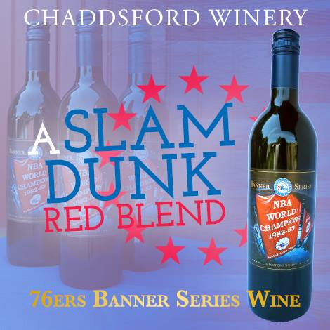 Chaddsford Winery Sixers Banner Series Wine