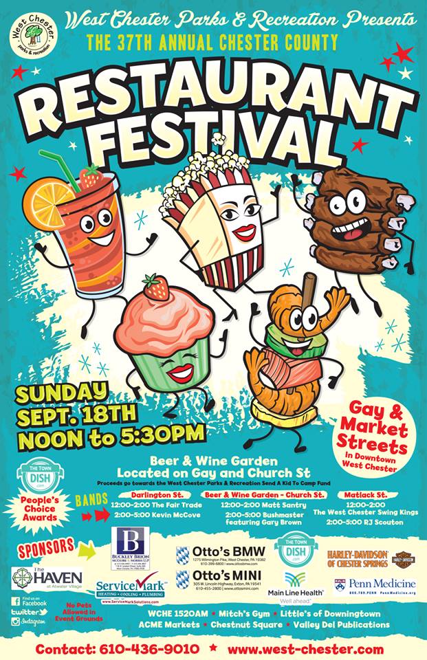 Chester County Restaurant Festival Poster