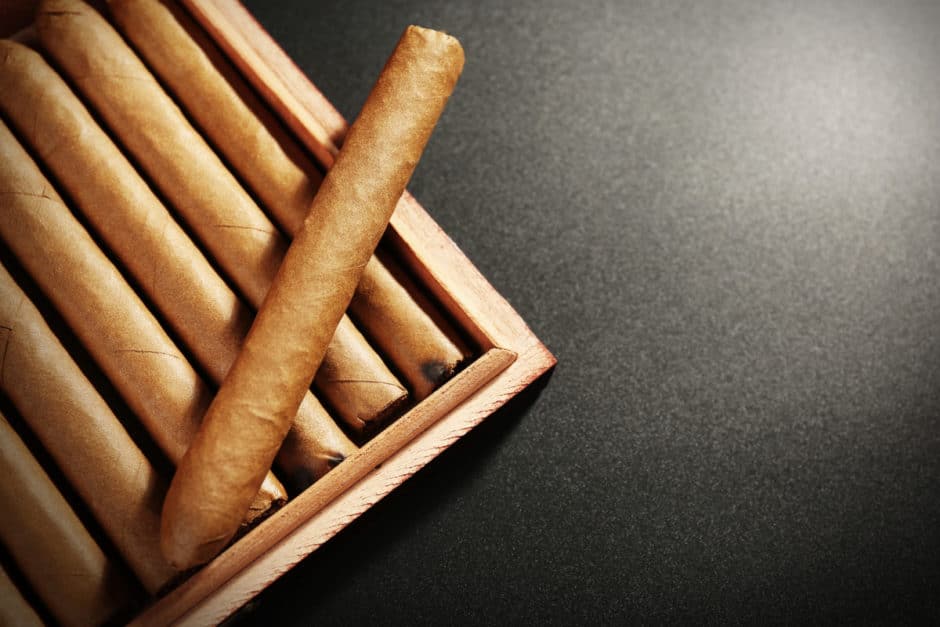 Cigars in humidor