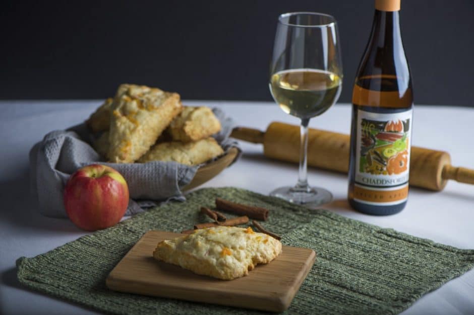 spiced apple scones