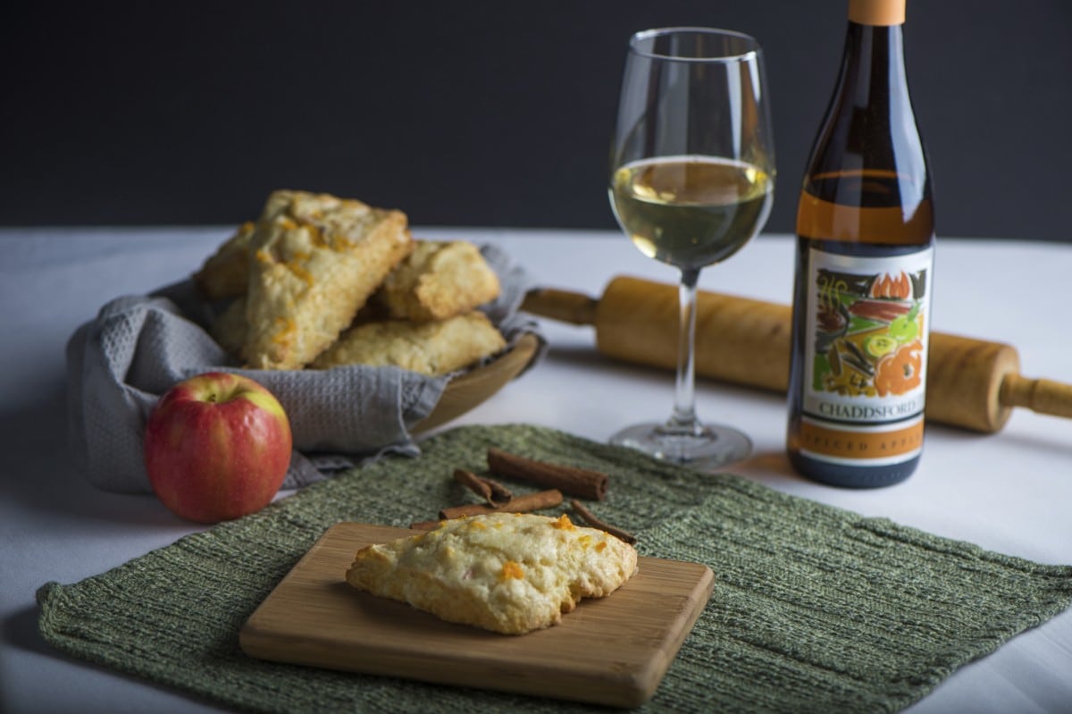 spiced apple scones