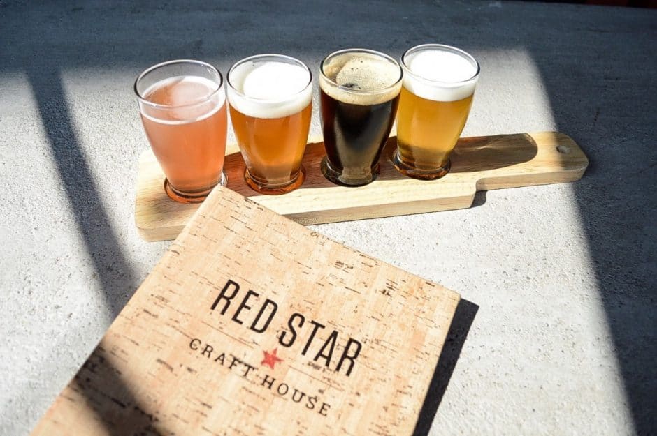 red-star-beer-flight
