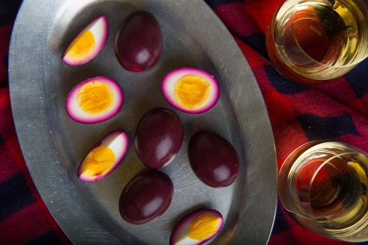 Red Wine and Beet Quick-Pickled Eggs