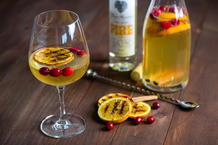 roasted fruit sangria