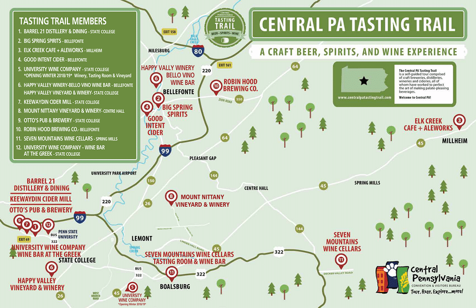 Central PA Tasting Trail