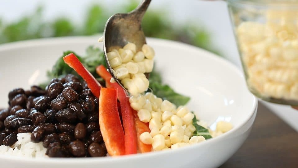 vegetarian burrito bowls