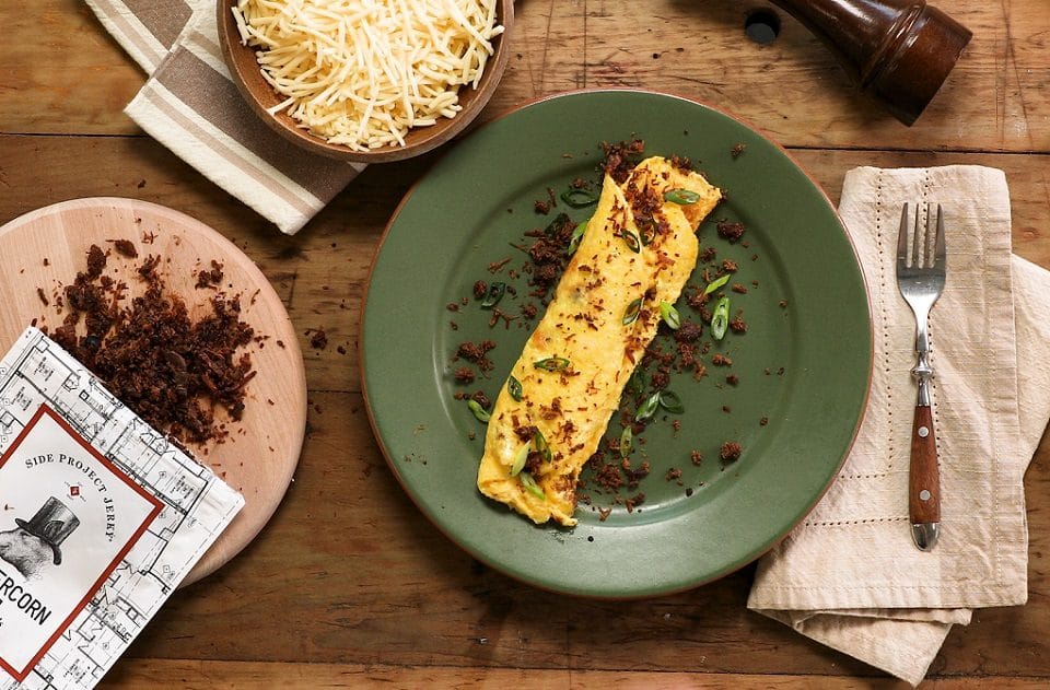 Pork Jerky Omelet