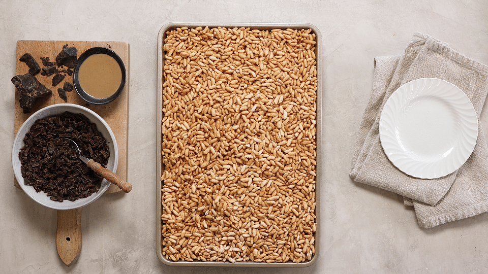 maple tahini cereal treats