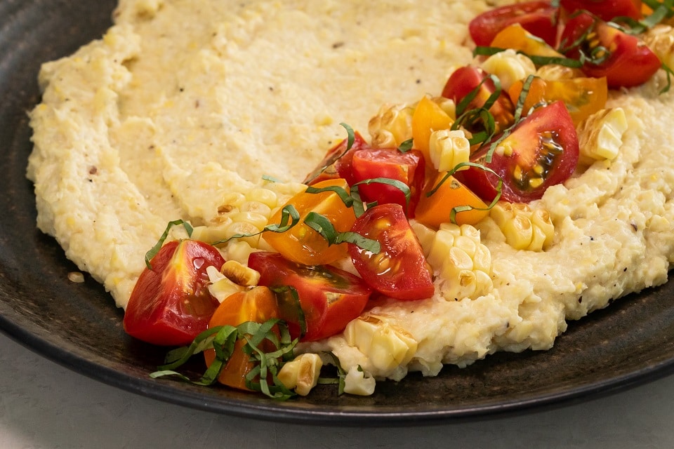 Fresh corn polenta