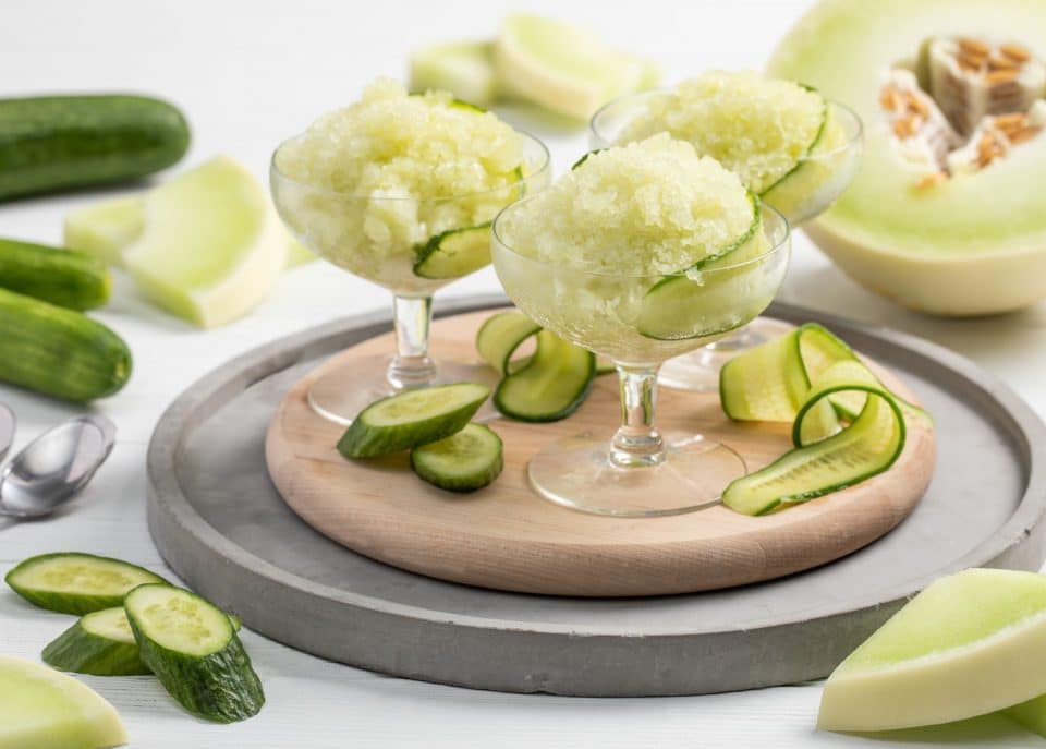 Cucumber Melon Granita