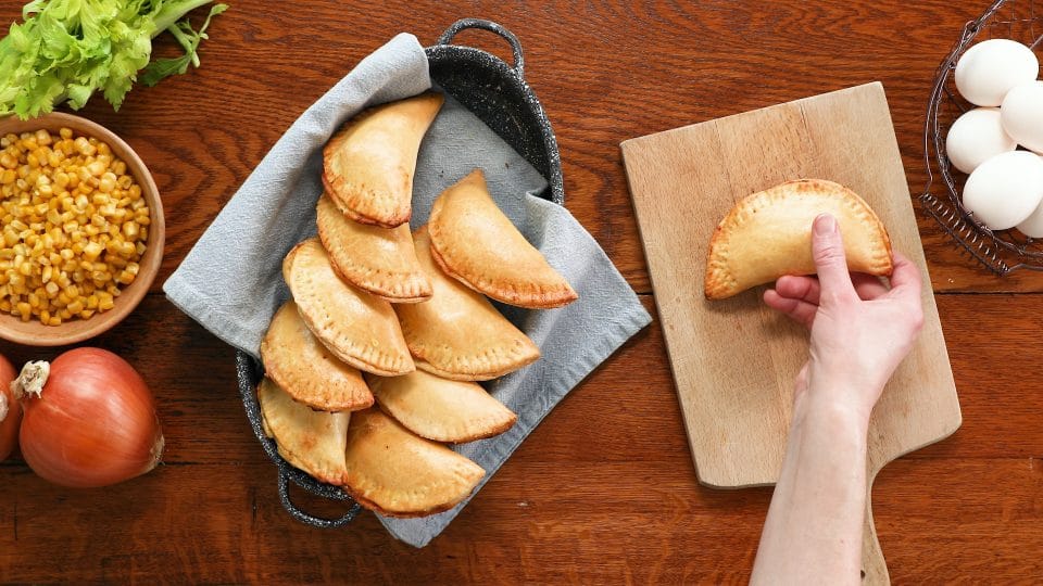 chicken and corn hand pies
