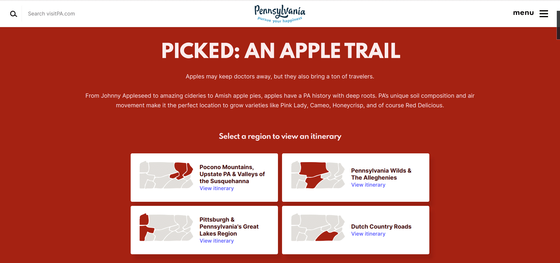 Pennsylvania Apple Trail