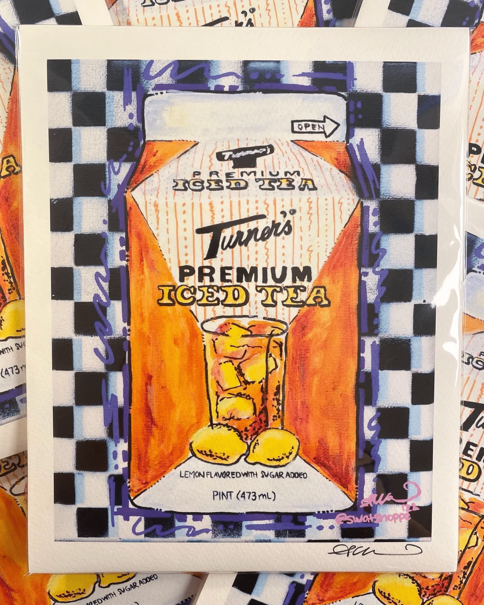 SwatShoppe's Turner's Iced Tea art.