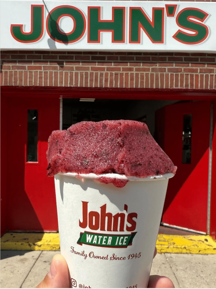 John's Water Ice in Philadelphia.
