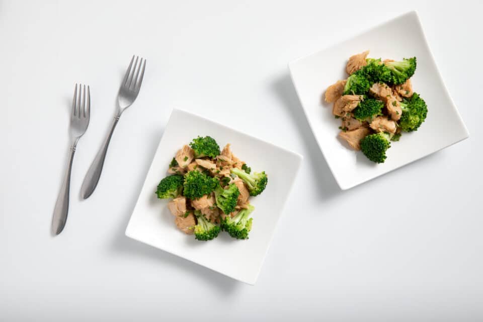 microwave chicken and broccoli