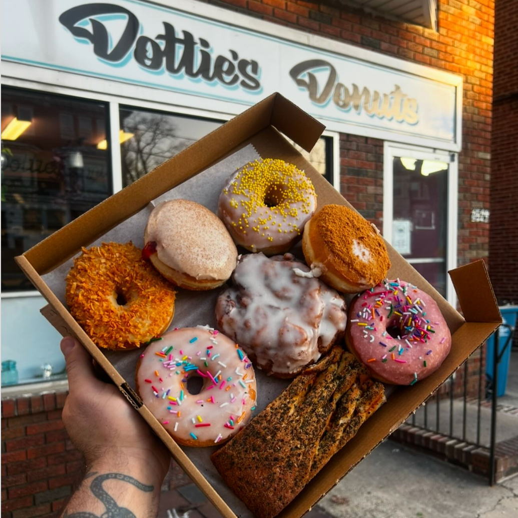 A pack of donuts from Dottie's Donuts in Philadelphia.