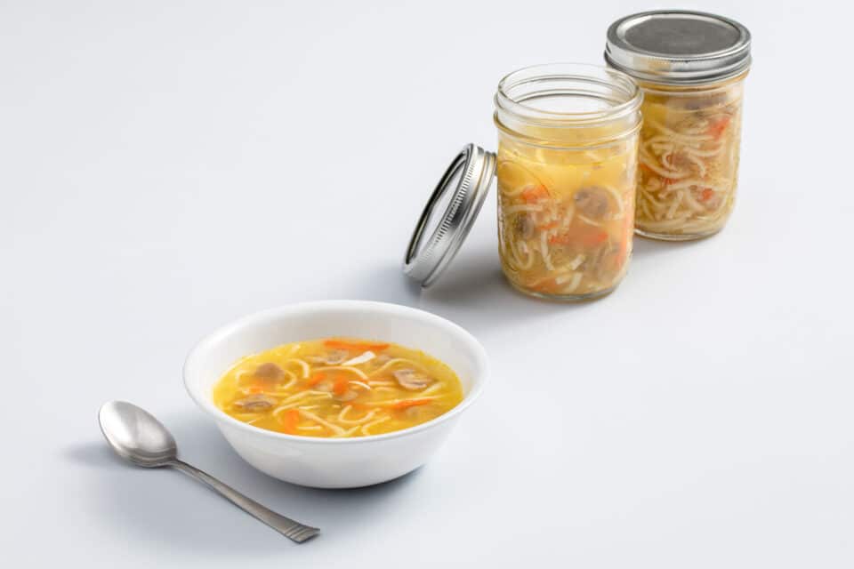 veggie and noodle soup