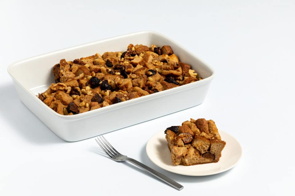 fig and walnut bread pudding