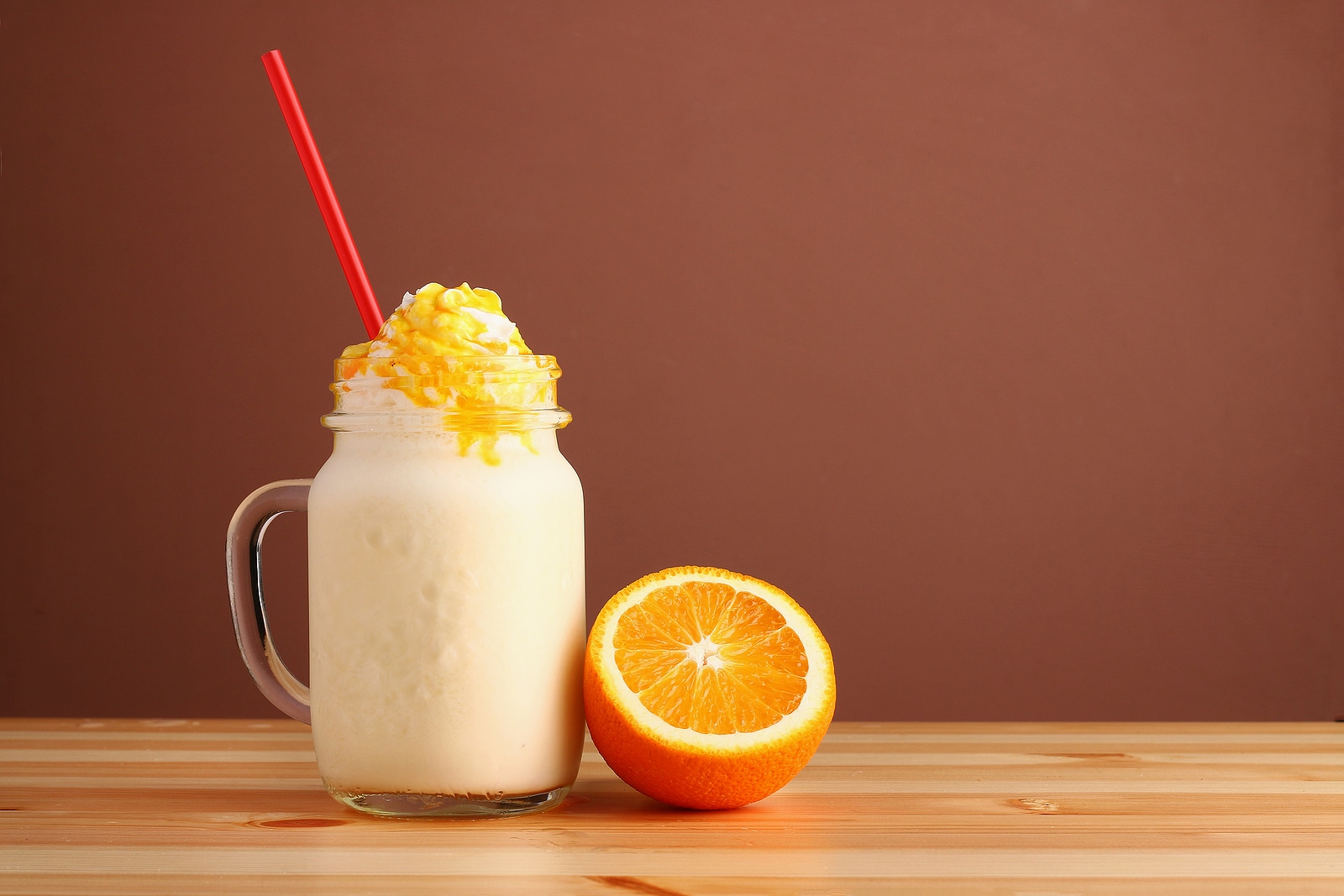 Orange mimosa milkshake.