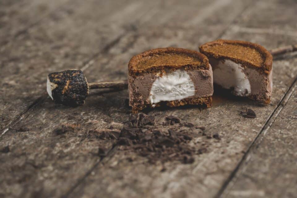 Leona's Chocolate Marshmallow on Graham ice cream sandwich