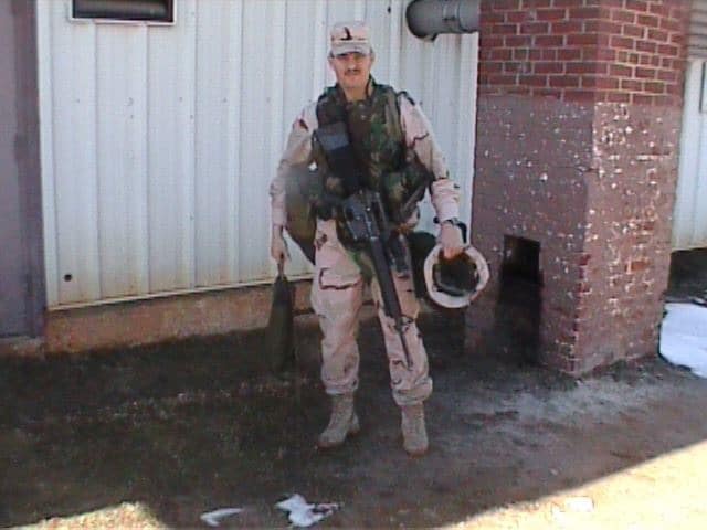 Larry Daughertry during his military service.
