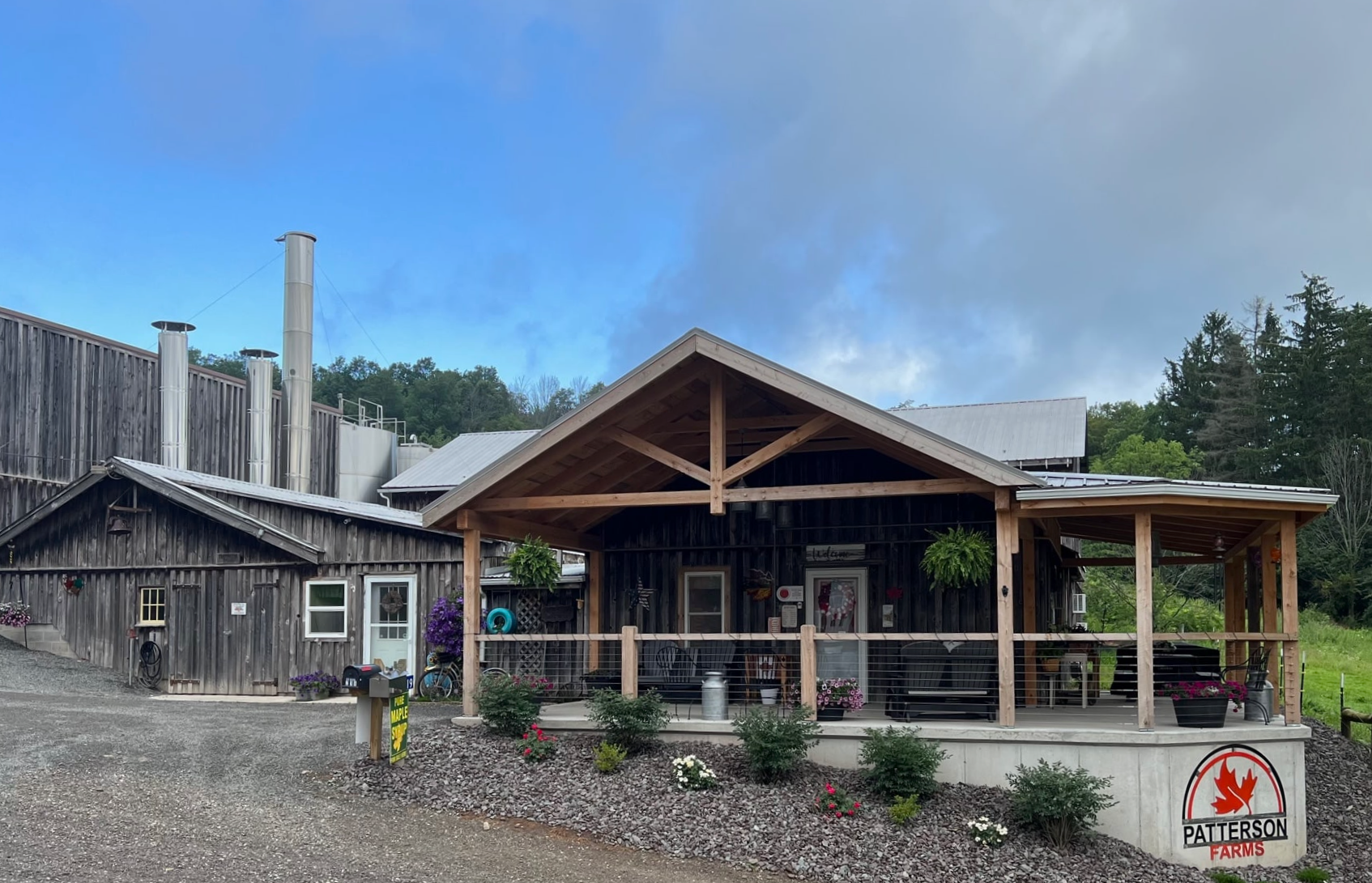 The sugarhouse at Patterson Farms.