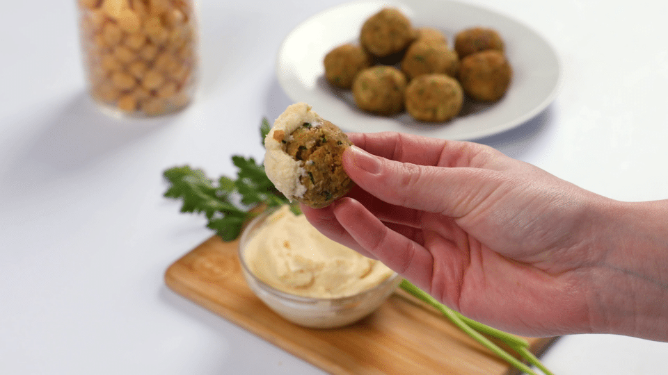 Nourish PA homemade falafel balls.