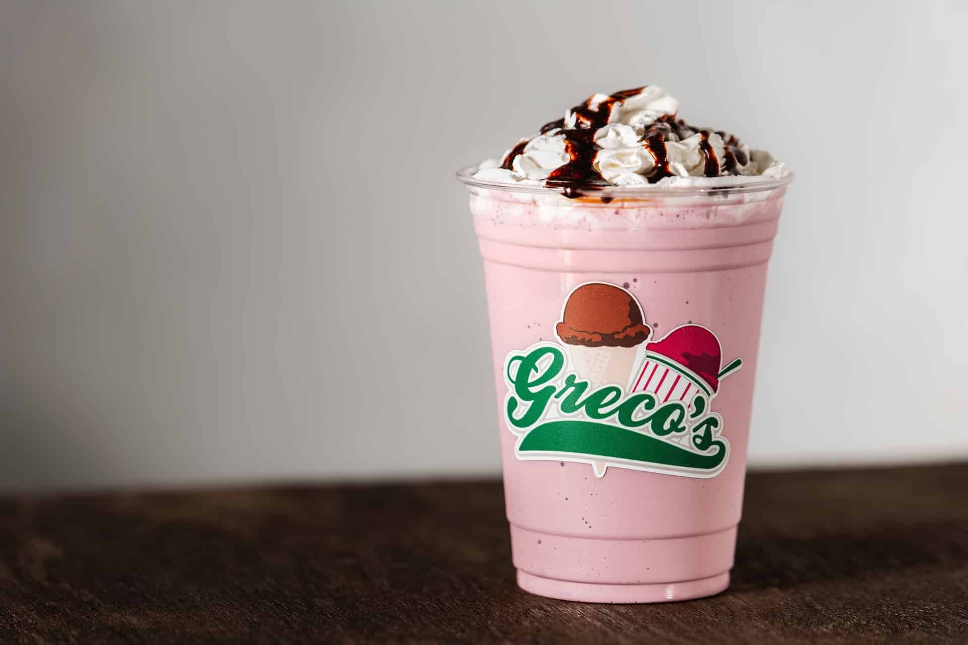Greco's Italian Ice and Homemade Ice Cream milkshake.
