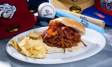The Three Little Pigs sandwich for the Lehigh Valley IronPigs.