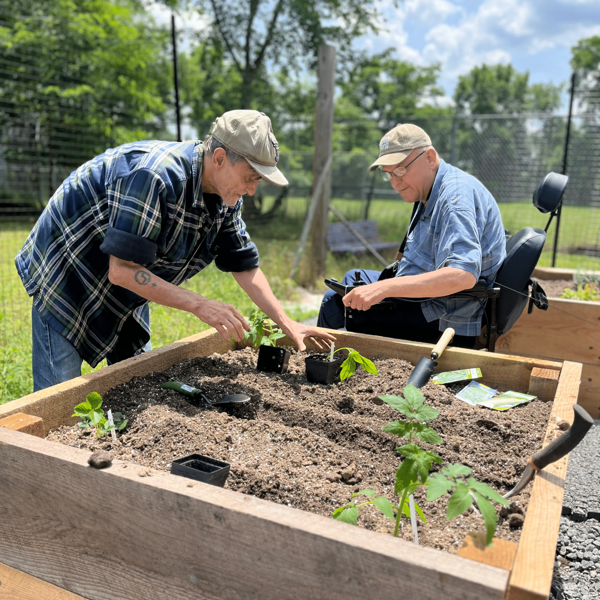 Community gardeners with Grow Pittsburgh.
